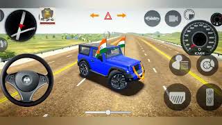 Long jamp New Motified Mahindra Blue Thar👿👿||Indian Car simulator 3d||#trending