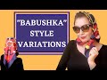 “Babushka” headscarf  style variations. Easy headscarf tutorial for a vintage look scarf.