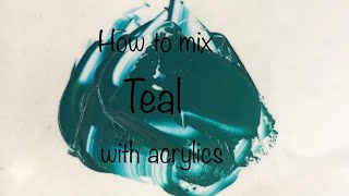 Exclusive How To Make Teal Color | Acrylics | ASMR | Color Mixing #50 Information