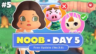 Newbie Plays ACNH in 2025 | BIRTHDAY Villager Hunt for CUTIES! 🥳