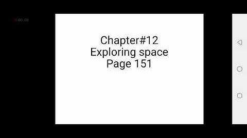 Class 6thA Subject : Science Chapter #12 : Exploring Space Page 151 to 153