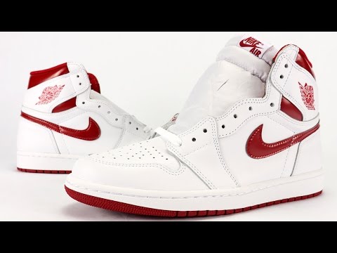 jordan 1 metallic red on feet