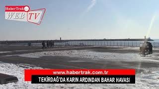Tekirdağ'da bahar yüzünü gösterdi