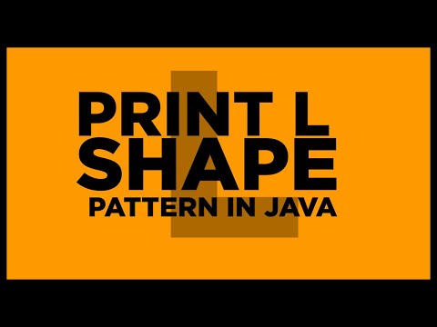 Alphabet L pattern in java