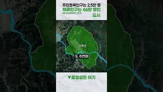 주민 2.5만, 체류인구 46만의 도시