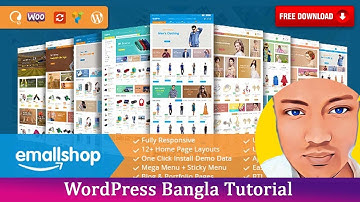 EmallShop - Responsive WooCommerce Wordpress eCommerce Website - WordPress Bangla Free Tutorial