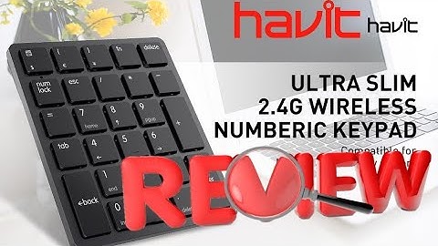 HAVIT WIRELESS MINI NUMBER PAD KB260GCM REVIEW -- LGH