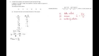Q8 Paper 2 National 5 Mathematics SQA Specimen Paper