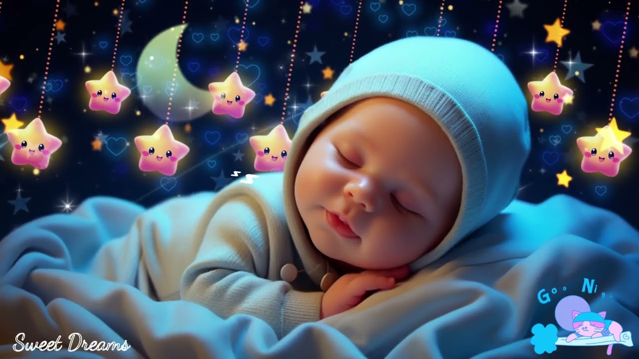 Baby Sleep Music🌙 Overcome Insomnia Fast 🎵 Soothing Mozart & Brahms Lullabies for Baby Sleep🌙