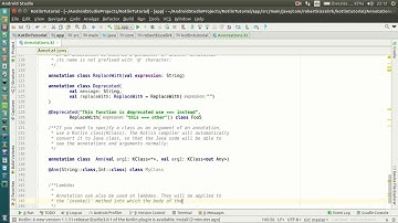 Android Kotlin Tutorial #179 - Annotations - Lambdas