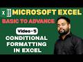 Video-5 | Conditional Formatting in Excel | Excel Tutorial Basic to Advance in Hindi