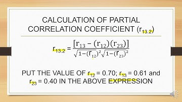 NUMERICAL 1: PARTIAL CORRELATION