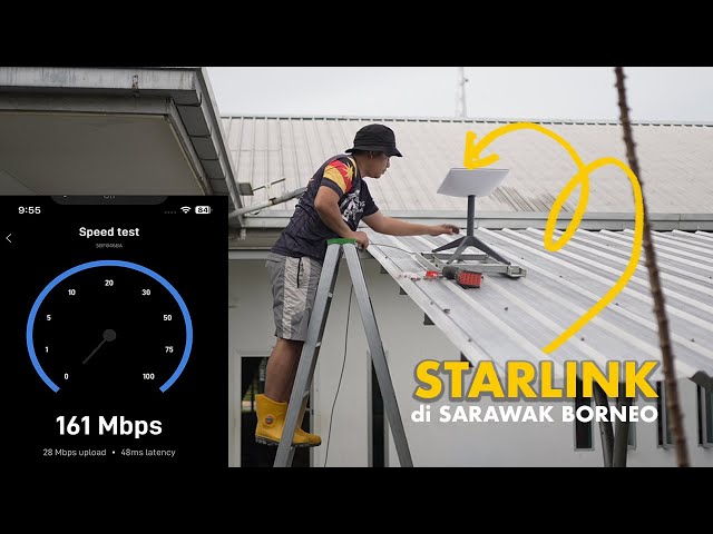 Ngena STARLINK🛰️Line Internet Paling Laju dikena Ba Menua Ulu/Kampung/Rural Area. class=