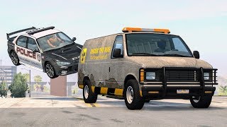 Crazy Police Chases #54 - BeamNG Drive Crashes