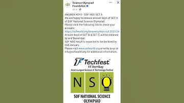 NSO National Science Olympiad Updates 2023-2024 #sof #sofnso #Scienceolympiad