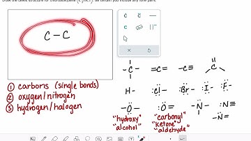 ALEKS: Drawing Lewis structures for simple organic compounds