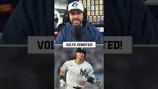 BREAKING: Anthony Volpe DEMOTED Optioned to AAA #yankees #mlb