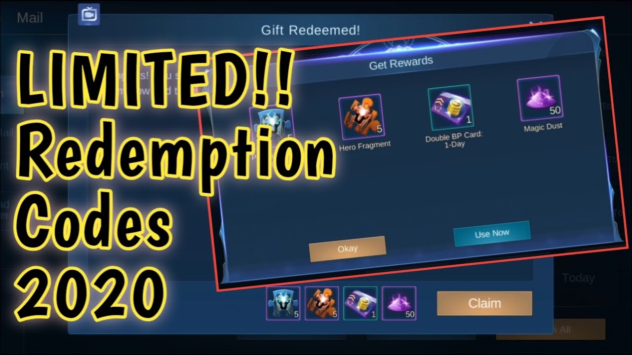 Limited Redemption Codes - 5 Skins Giveaways This April | 5k Subscribers Milestone || Mobile Legends