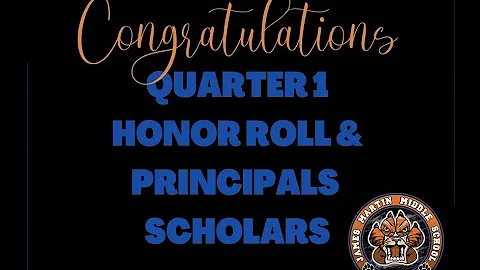 JMMS Honor Roll 2021-2022 Q1