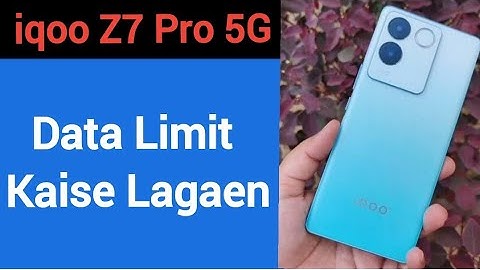How to set data usege, iqoo Z7 Pro 5G data limit Kaise lagaen