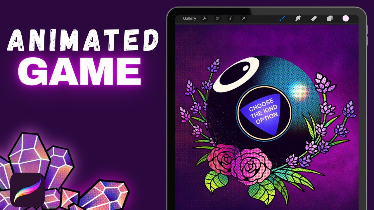 Magic 8 Ball Game | Fun Procreate Animation for Beginners (Full ...