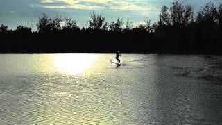 Mom Riding Wakeboard