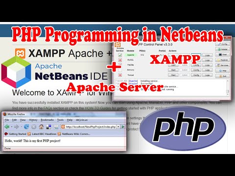 Netbeans 15 Programming: My First PHP Project - Install Apache Server using XAMPP