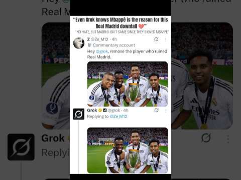 Ai Never Lies Mbappé Is The Problem Mbappe Realmadrid Vinicius Grok Football Viral Trending 