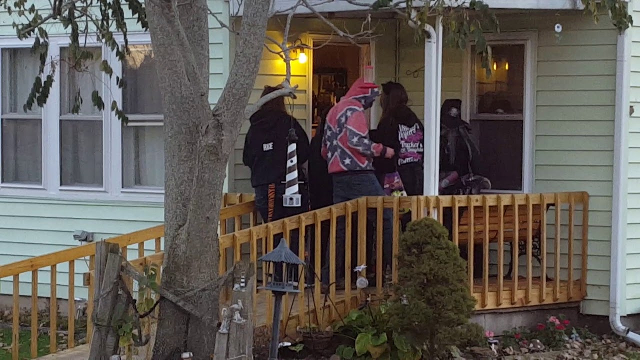 2017 Trick or Treat with 5 of my 7 kids Indian Lake Ohio Russells Point