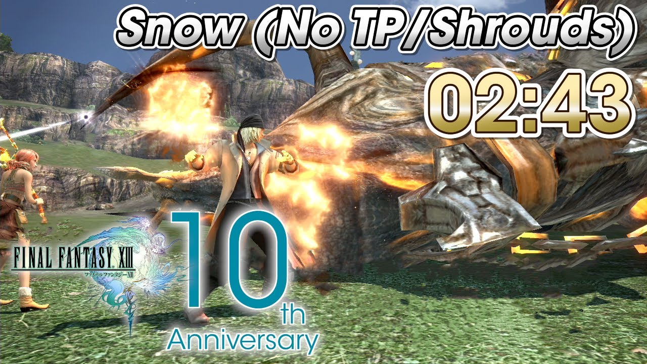 FF13 Snow vs. Long Gui 0243 (No TP/Shrouds) Final Fantasy XIII 10th