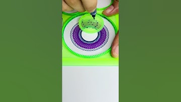 Mesmerizing Spirograph Art Time-lapse: See Stunning Designs Come To Life!#shorts  #spirogragh  #2024