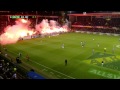 AIK - DIF SvFF Protest Tifo + Bengal Inferno 19/9 2011