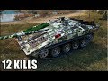 12 фрагов на СТЕРВЕ ✅ World of Tanks Strv S1 лучший бой прем ПТ-САУ