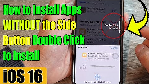 How to Install Apps WITHOUT the Side Button Double Click to Install