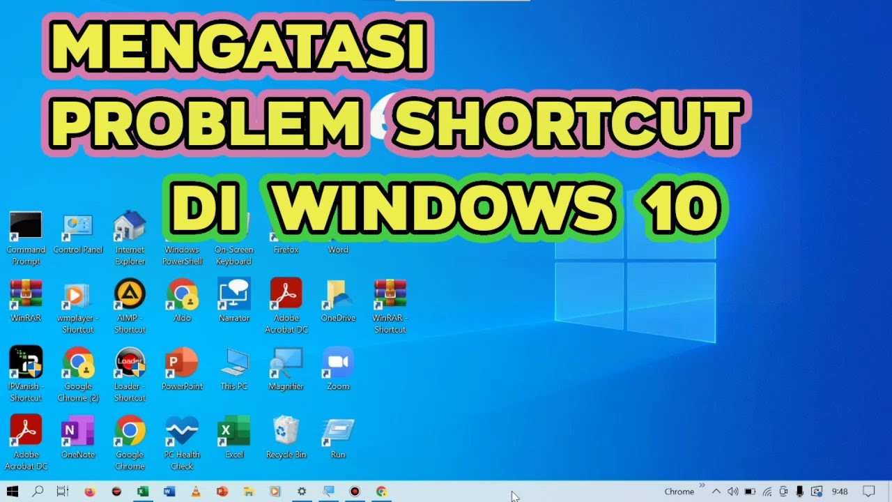 Cara Mengatasi Problem Shortcut Pada Windows 10 Laptop YouTube