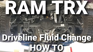 RAM TRX Driveline Fluid Inspection And Change HOW TO