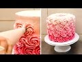 Swirl Buttercream Rosettes Cake / Torta De Rosas by CakesStepbyStep