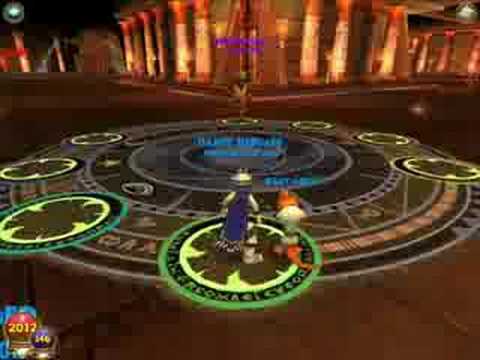 www.wizard101central.com This is a pair of battles in the Throne Room of Fire (an instance) - Krokotopia