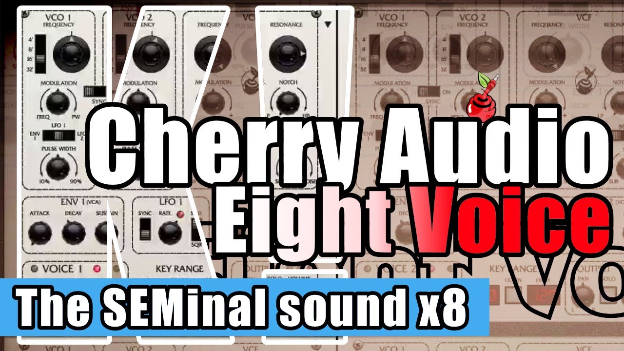 🎹 Cherry Audio Eight Voice Selected presets played with modulation