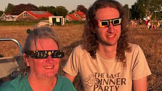Partial eclipse in the Netherlands, using projection.
