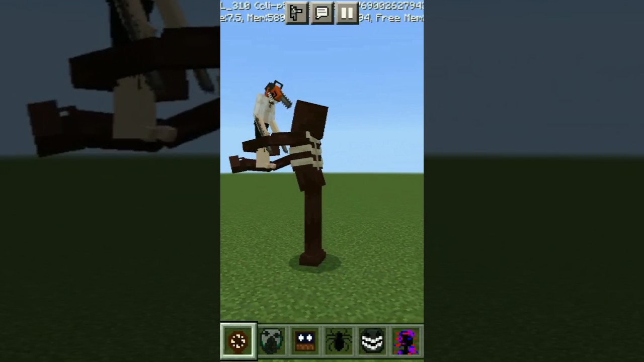 CHAINSAW MAN VS FIGURE ADDON IN MINECRAFT PE 