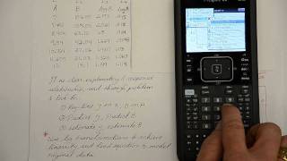 Log Tranformation with TI-NSPIRE