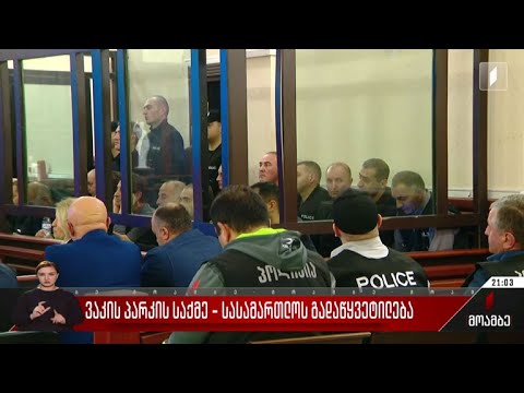 ვაკის პარკის საქმე - სასამართლოს გადაწყვეტილება