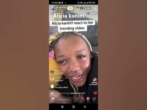ALICIA KANINI REACT ON HER TRENDING VIDEO #youtubeshorts #kenya #