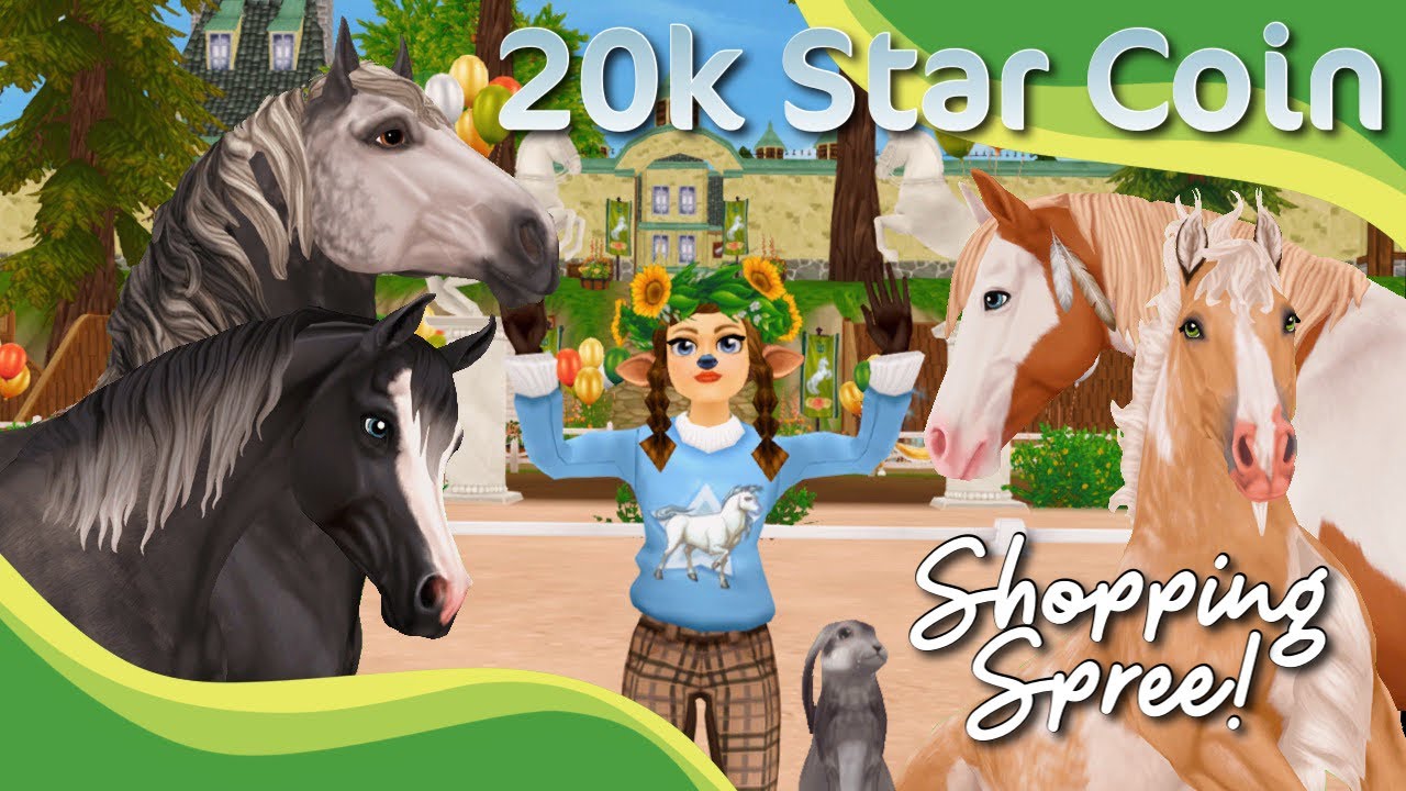 20,000+ STAR COIN SHOPPING SPREE! Buying 10+ Horses, Pets, Equipment, and More!