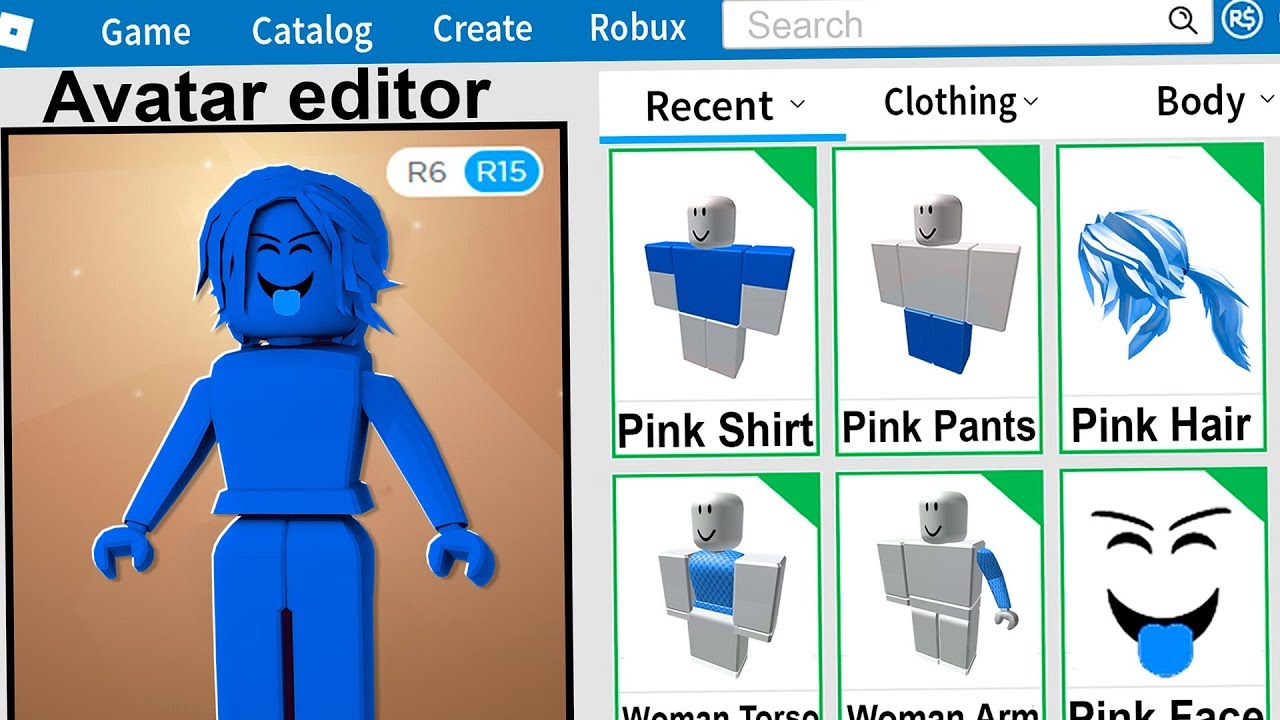 I Made A Roblox Account Using One Color Challenge Youtube - brianna roblox account