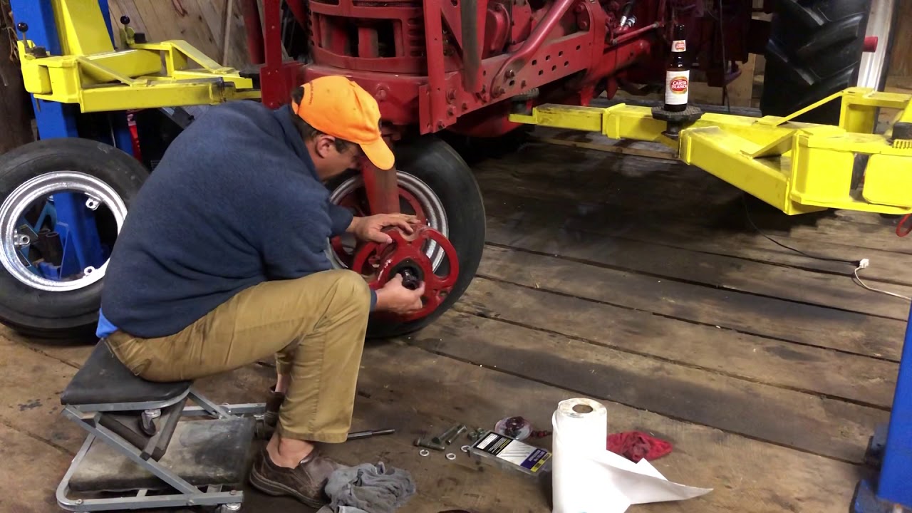 Farmall M front wheel bearing service YouTube