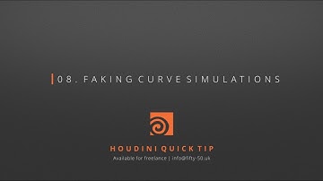 Houdini Quick Tip   Faking Curve Simulations using VEX