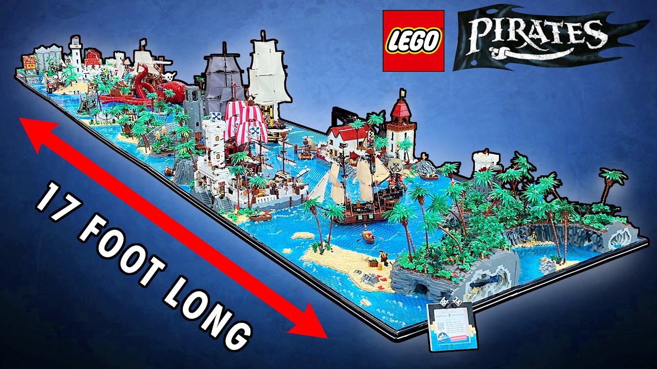 GIANT 17 Foot Long LEGO PIRATE Diorama