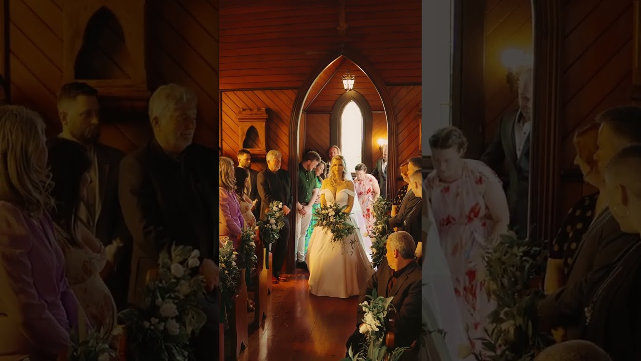 bride walking down the aisle